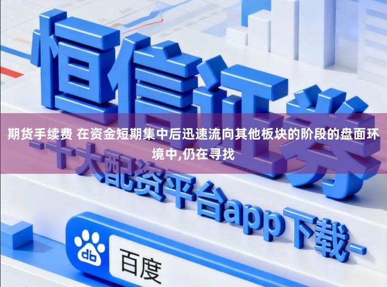 期货手续费 在资金短期集中后迅速流向其他板块的阶段的盘面环境中,仍在寻找